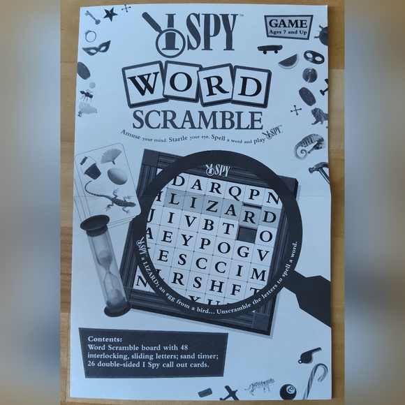I Spy Word Scramble Game NWOT - Picture 3 of 9